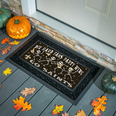 New Orleans Saints Flocked Coir Halloween Sassafras Switch Mat, 22"x10