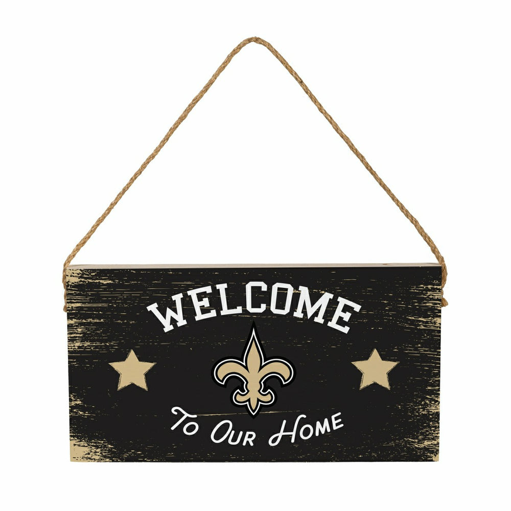 New Orleans Saints Wood Wall Sign, 6x11