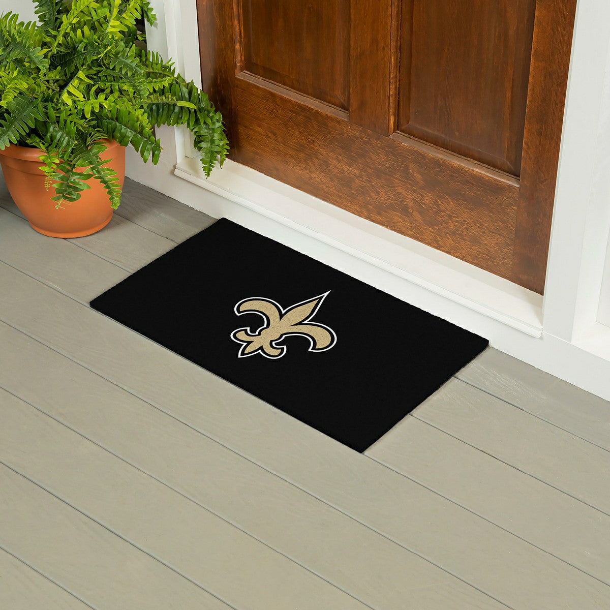 Full Color PVC Mat, 16" x 28", New Orleans Saints