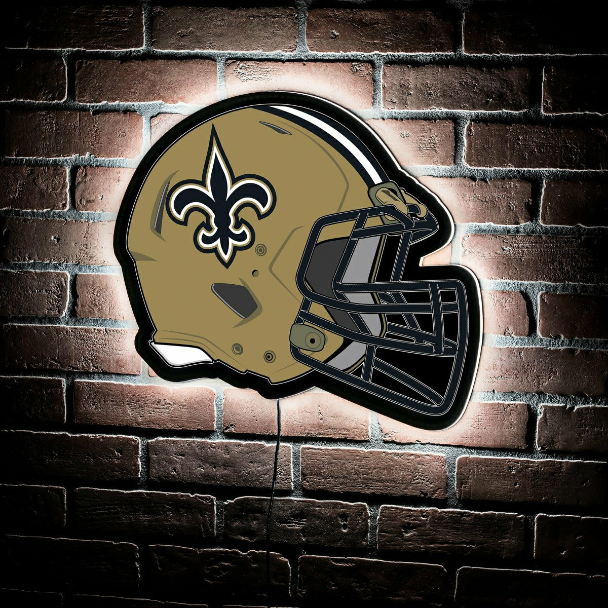 LED Wall Decor, Helmet, New Orleans Saints