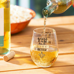 New Orleans Saints, 17oz Boxed Stemless Wine