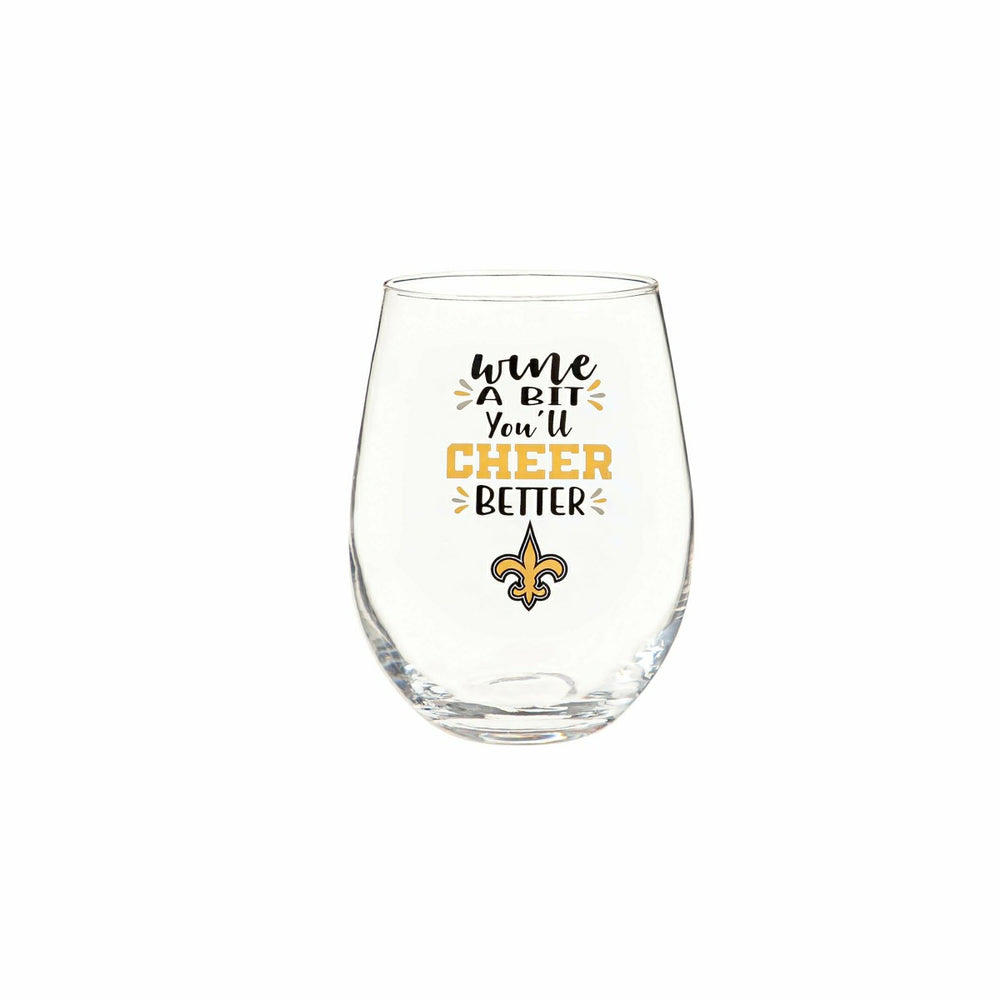 New Orleans Saints, 17oz Boxed Stemless Wine