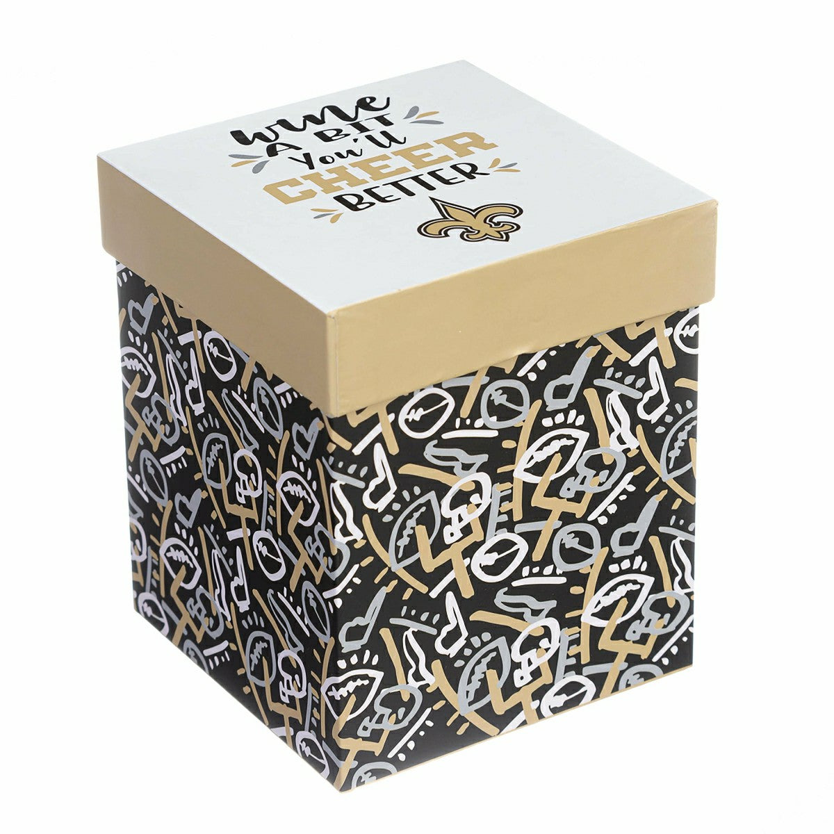 New Orleans Saints, 17oz Boxed Stemless Wine