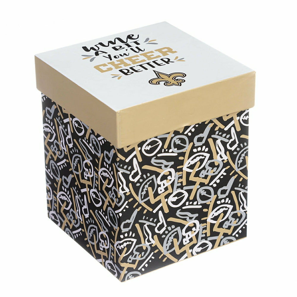New Orleans Saints, 17oz Boxed Stemless Wine