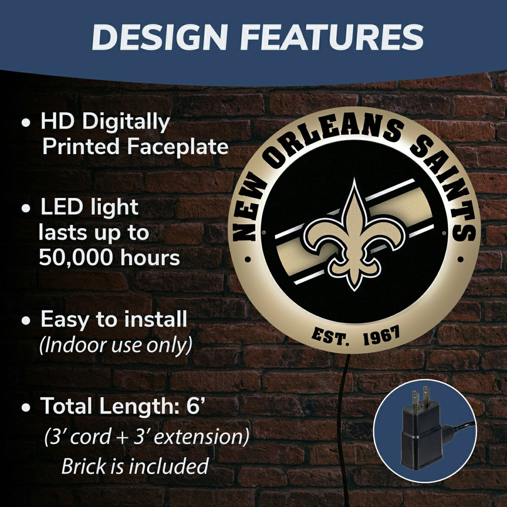 New Orleans Saints, Metal Lite, Round