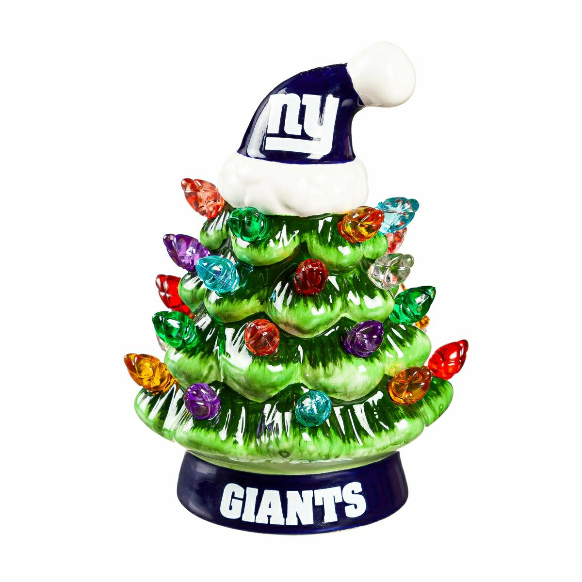 4" Mini LED Tabletop Christmas Tree, Set of 2, New York Giants