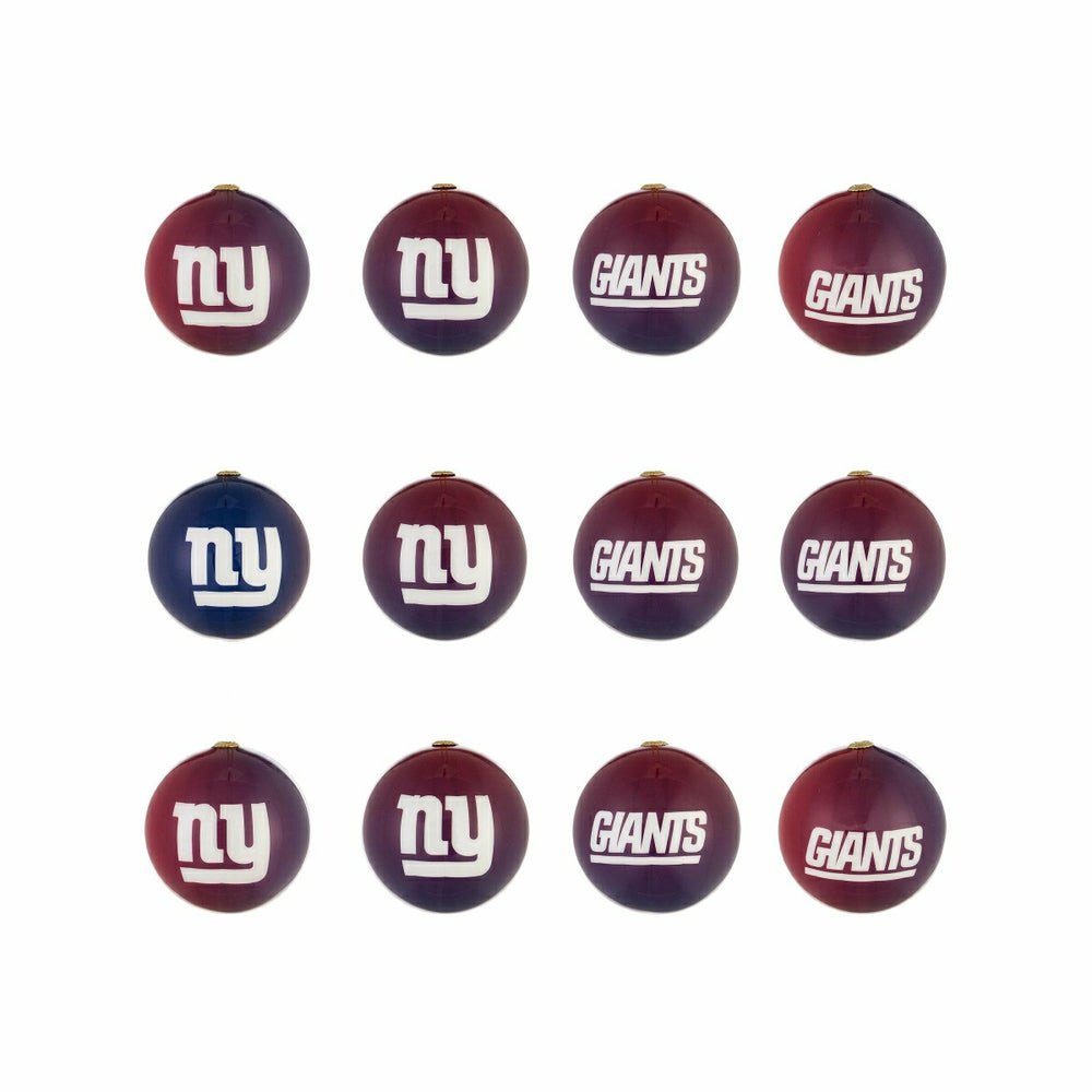 12pc Ornament Set, New York Giants