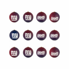 12pc Ornament Set, New York Giants