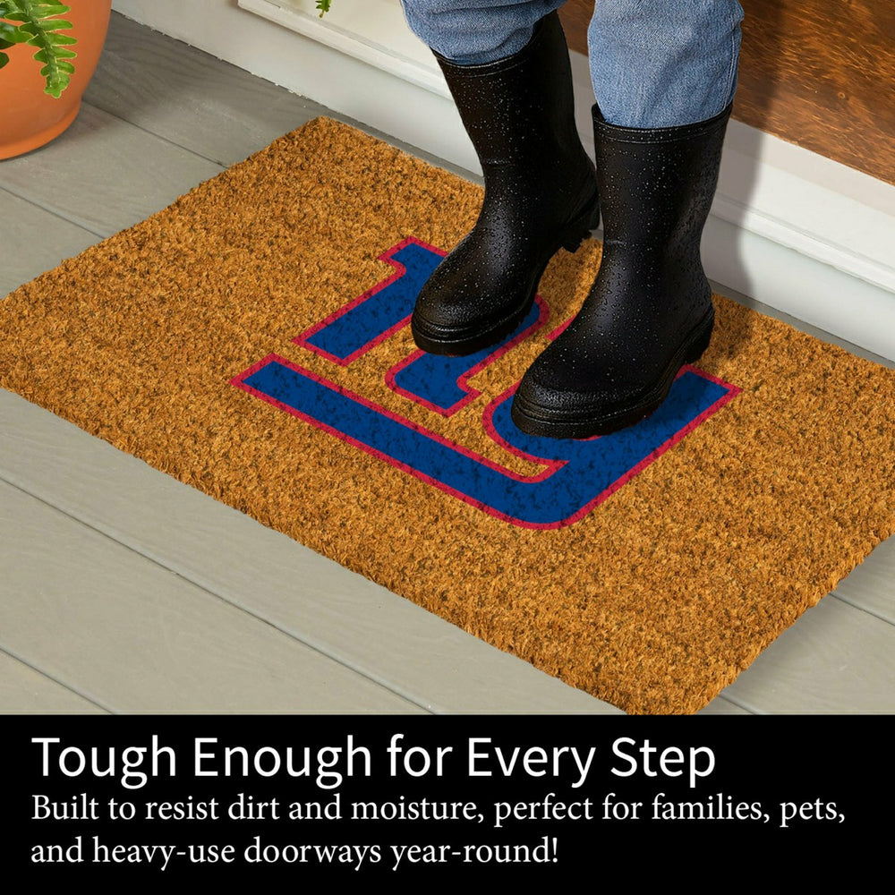 Coir Mat, 16"x28", New York Giants