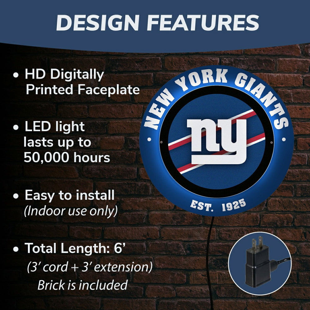 New York Giants, Metal Lite, Round