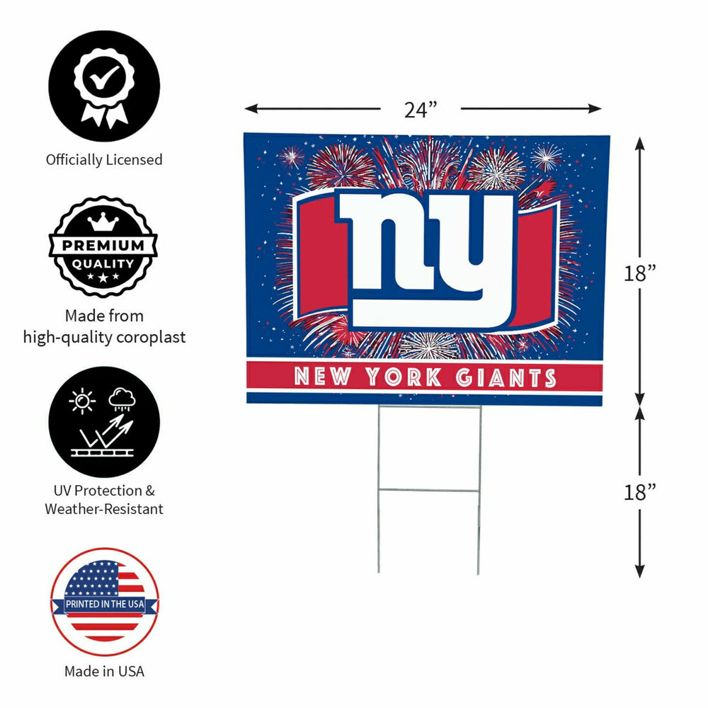 New York Giants Yard Sign, Patriotic
