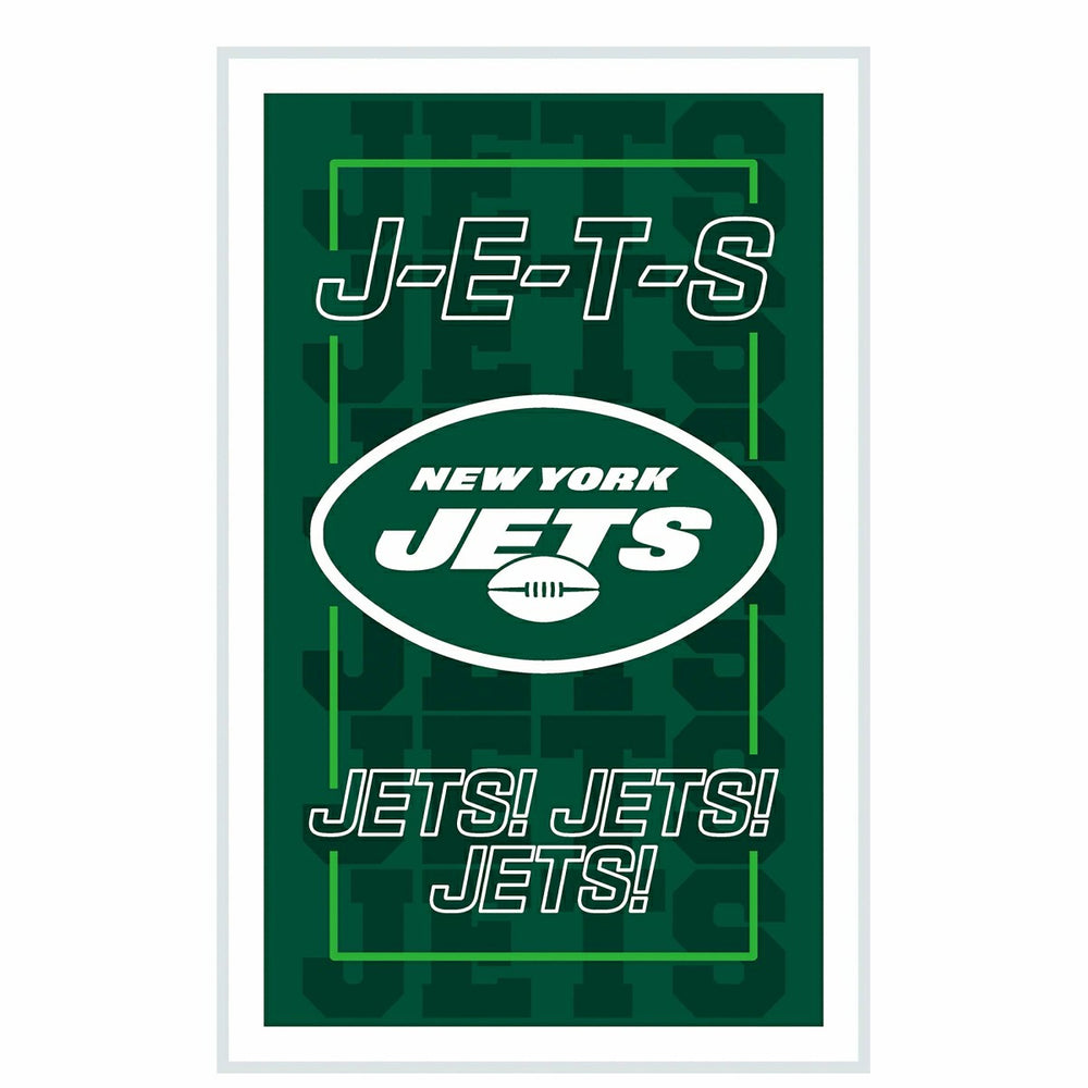 New York Jets NFL Football Rectangle Neolite LED Decor