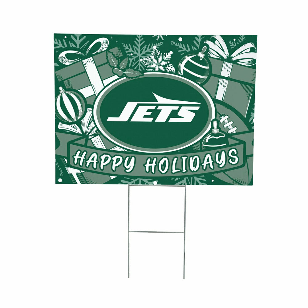 New York Jets Yard Sign, Holiday