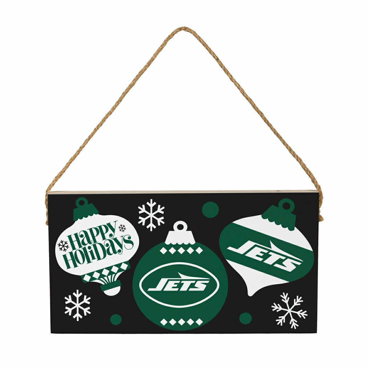 New York Jets Holiday Wood Wall Sign, 6x11