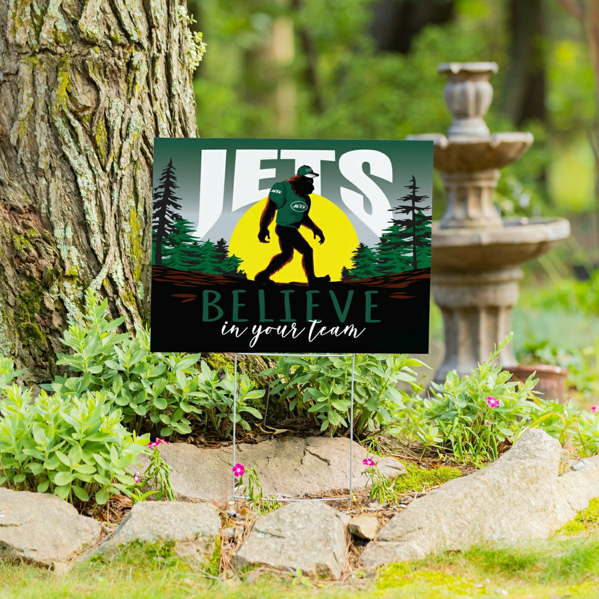 New York Jets Yard Sign, Bigfoot
