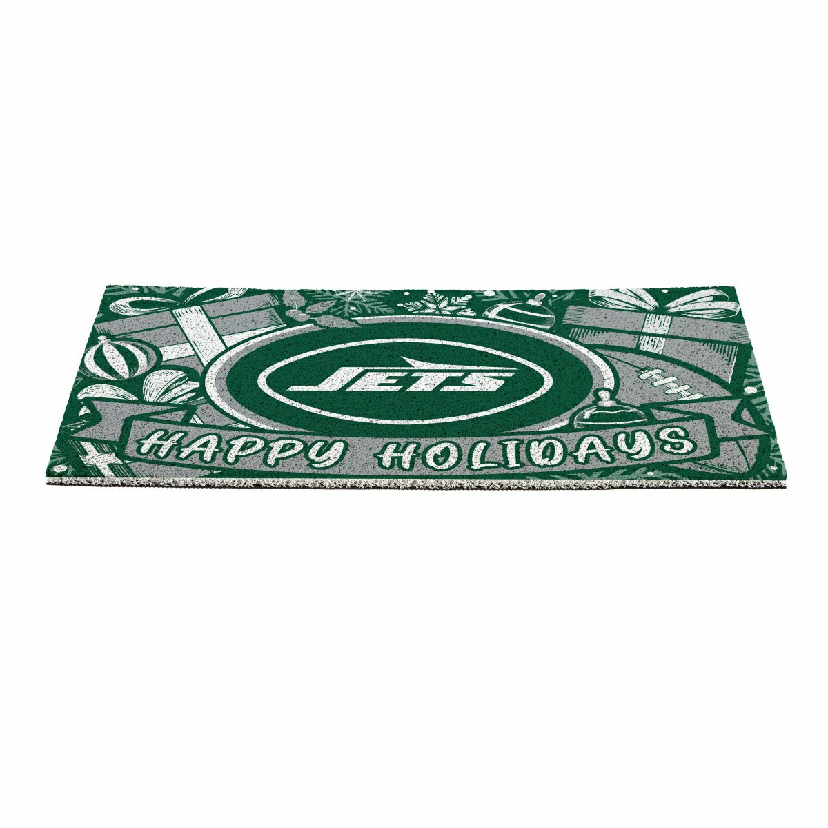 New York Jets Holiday PVC Mat, 28"x16"