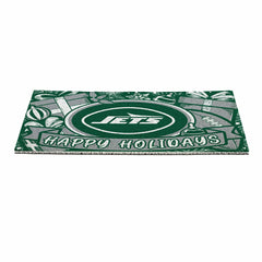 New York Jets Holiday PVC Mat, 28"x16"
