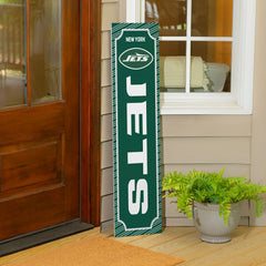 New York Jets Winter Seasonal Double Sided Large Leaner, 46"
