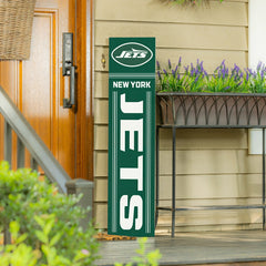 New York Jets Fall Seasonal Double Sided Large Leaner, 46"