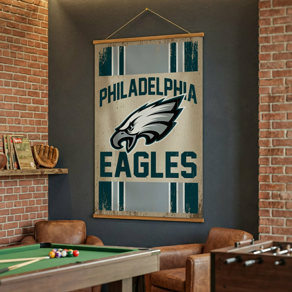Philadelphia Eagles, Canvas Wall Tapestry, Large, 54x36