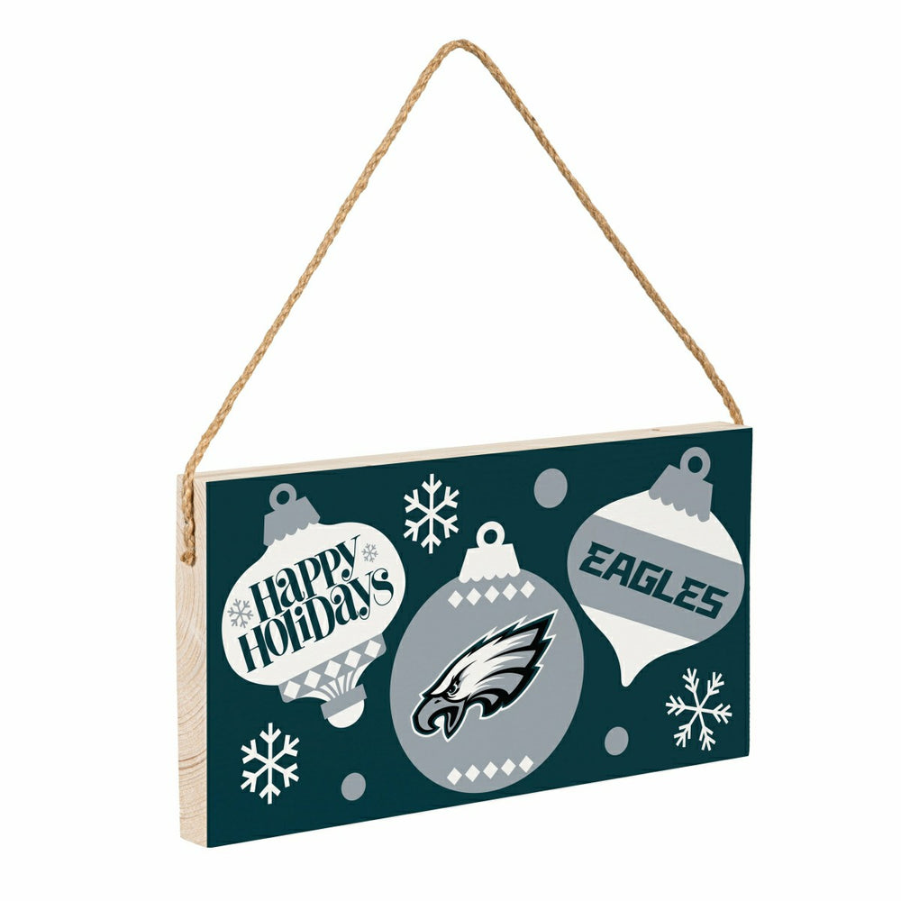 Philadelphia Eagles Holiday Wood Wall Sign, 6x11
