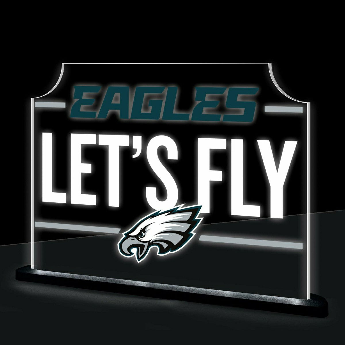 Philadelphia Eagles NFL Football Rectangle Desklite LED Decor