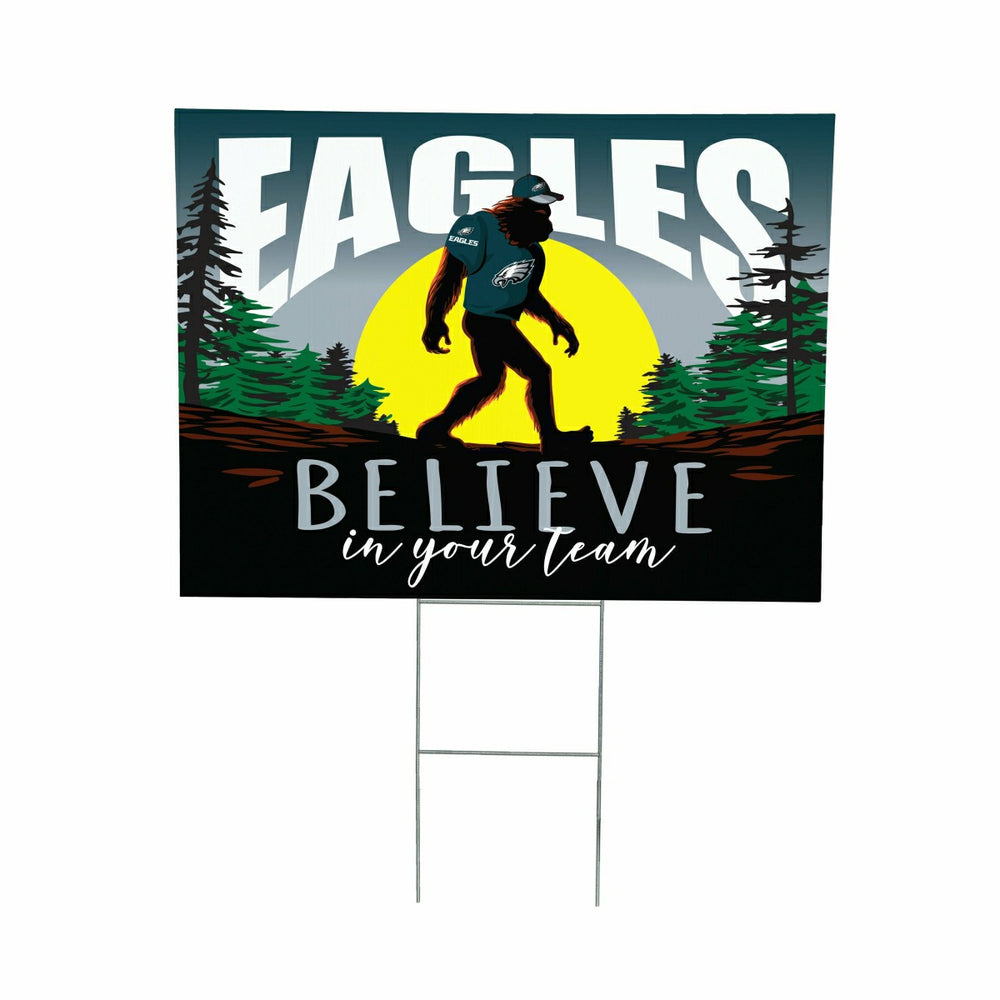Philadelphia Eagles Yard Sign, Bigfoot