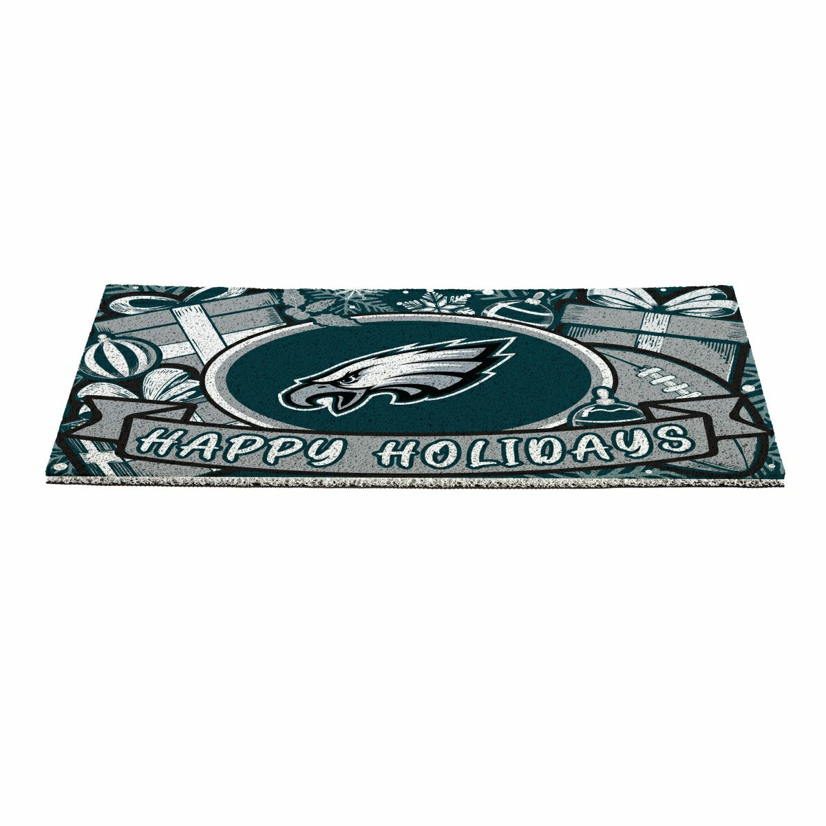 Philadelphia Eagles Holiday PVC Mat, 28"x16"