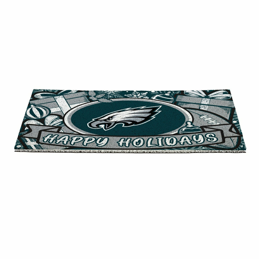 Philadelphia Eagles Holiday PVC Mat, 28"x16"