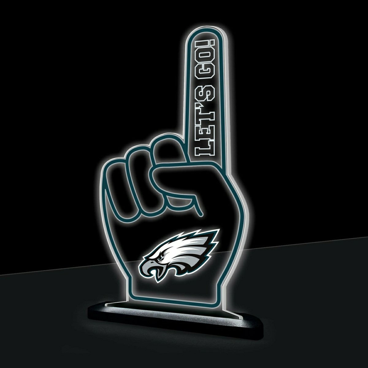 Philadelphia Eagles NFL Football Foam Finger Desklite LED Decor