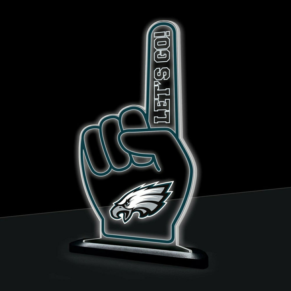 Philadelphia Eagles NFL Football Foam Finger Desklite LED Decor