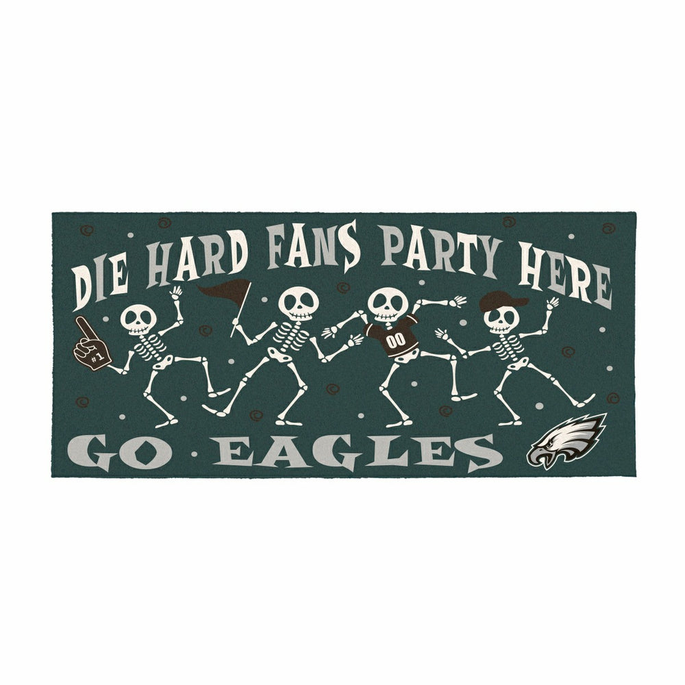 Philadelphia Eagles Flocked Coir Halloween Sassafras Switch Mat, 22"x1