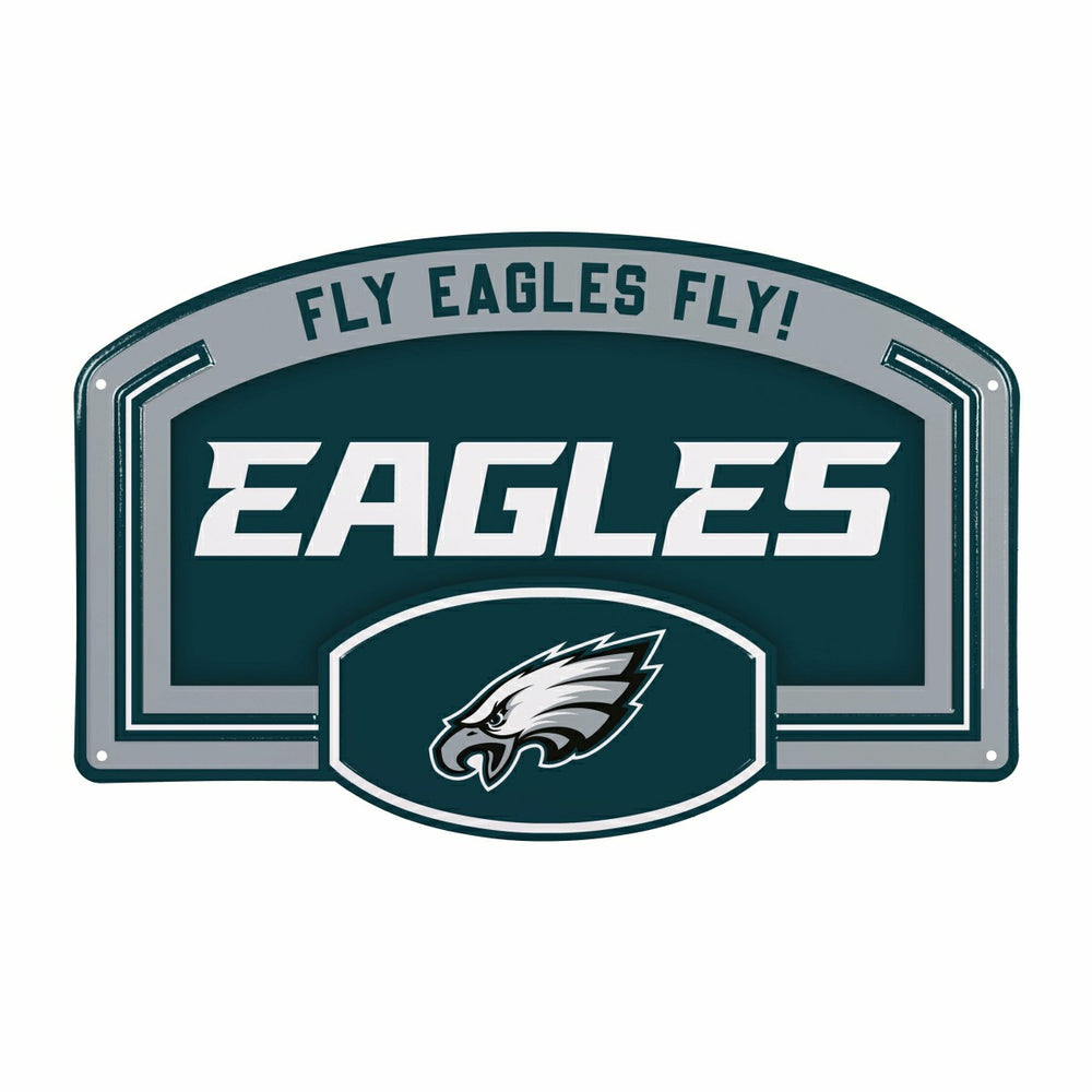 Philadelphia Eagles USA Embossed Steel Wall Sign, 11" x 17"