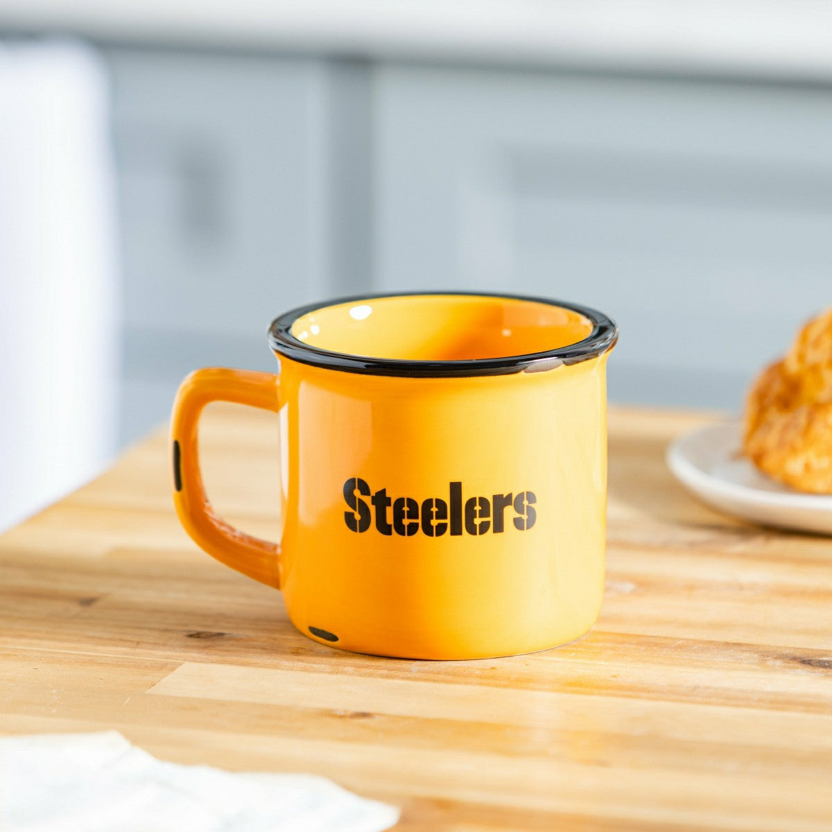 Pittsburgh Steelers Ceramic Camp Cup with Enamel Finish, 14oz