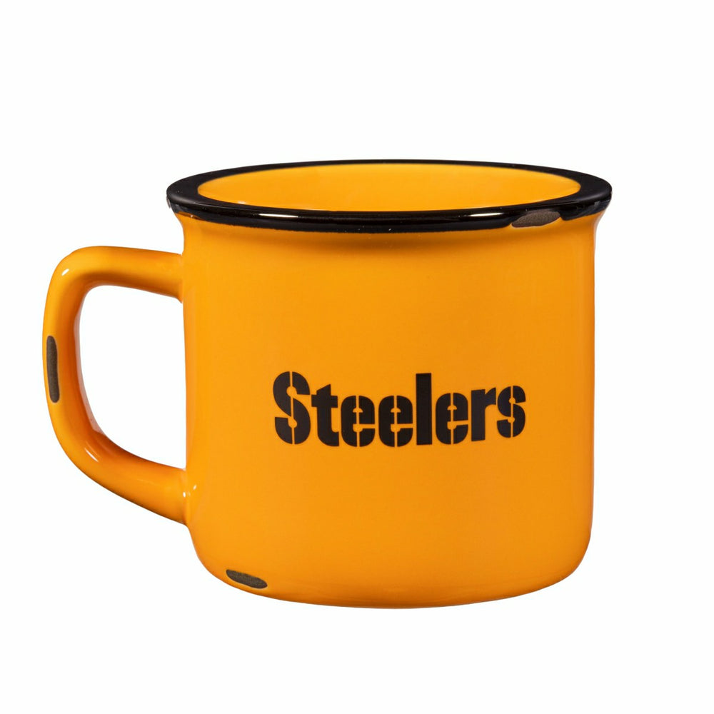 Pittsburgh Steelers Ceramic Camp Cup with Enamel Finish, 14oz