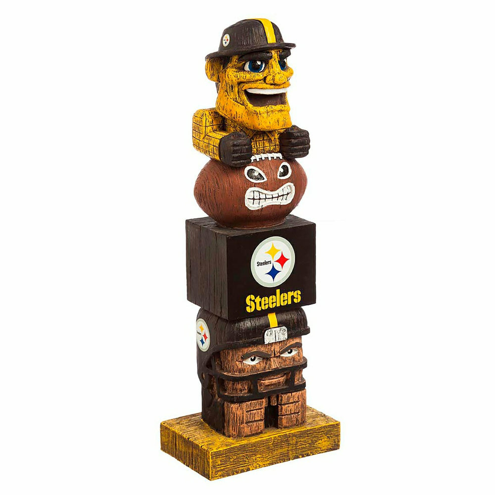 Pittsburgh Steelers Tiki Team Totem Garden Statue