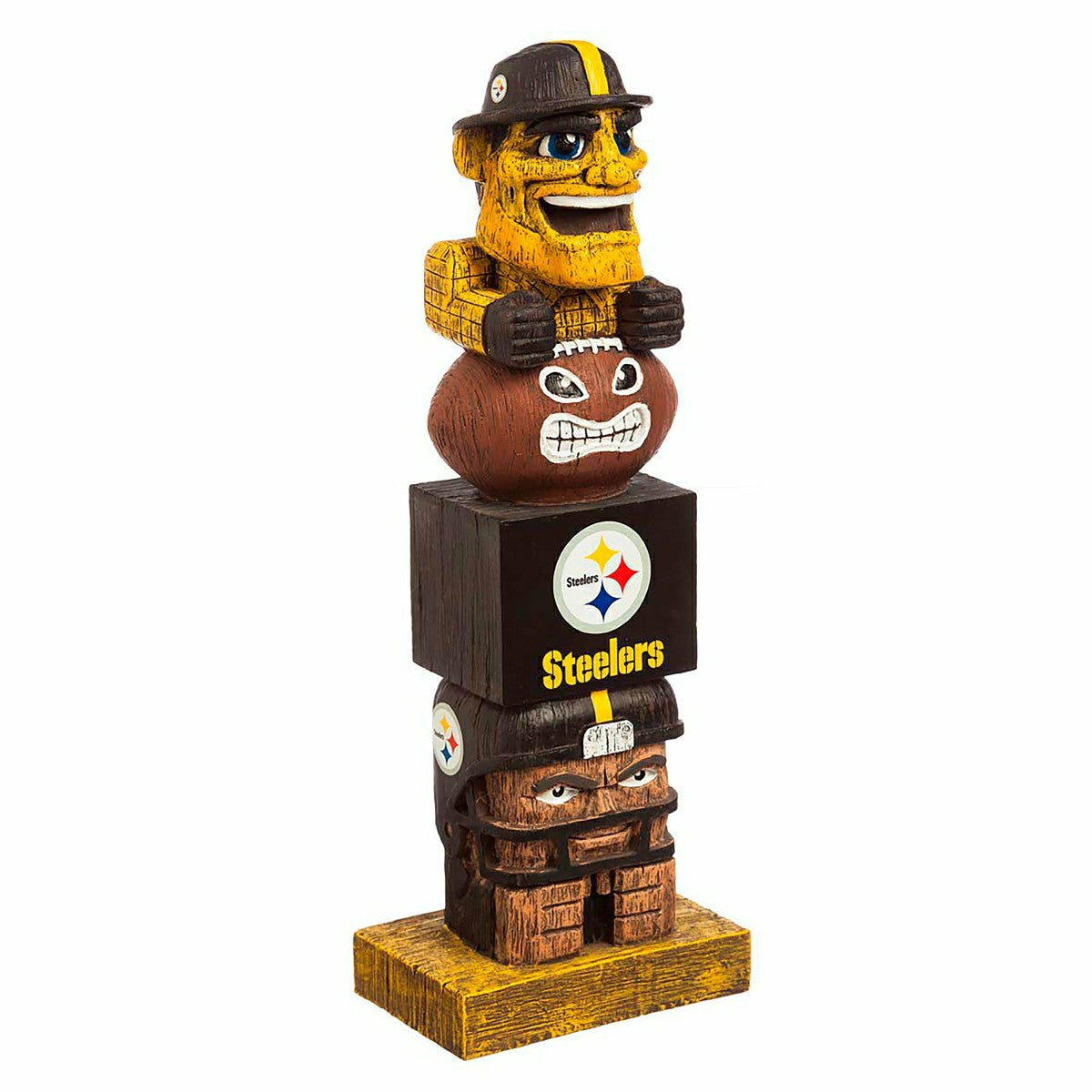 Pittsburgh Steelers Tiki Team Totem Garden Statue