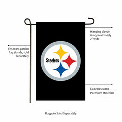 Pittsburgh Steelers Applique Garden Flag