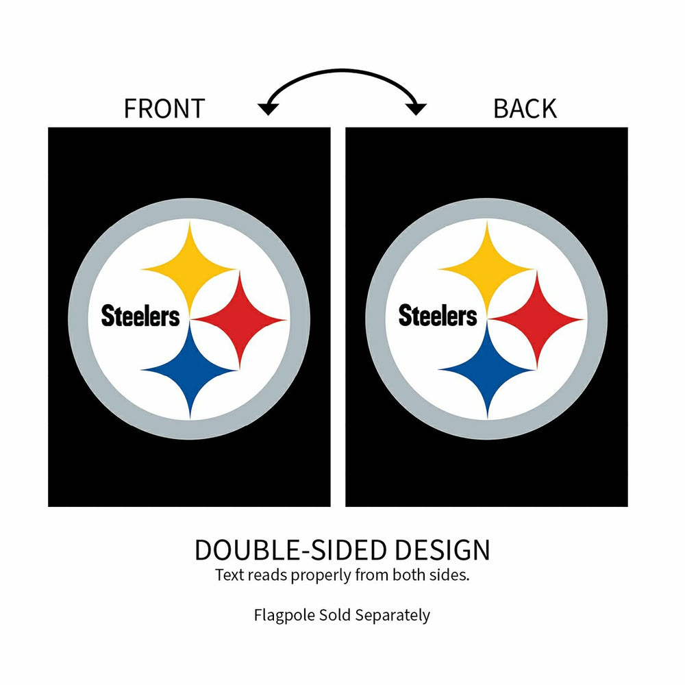 Pittsburgh Steelers Applique Garden Flag
