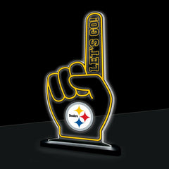 Pittsburgh Steelers NFL Football Foam Finger Desklite LED Decor