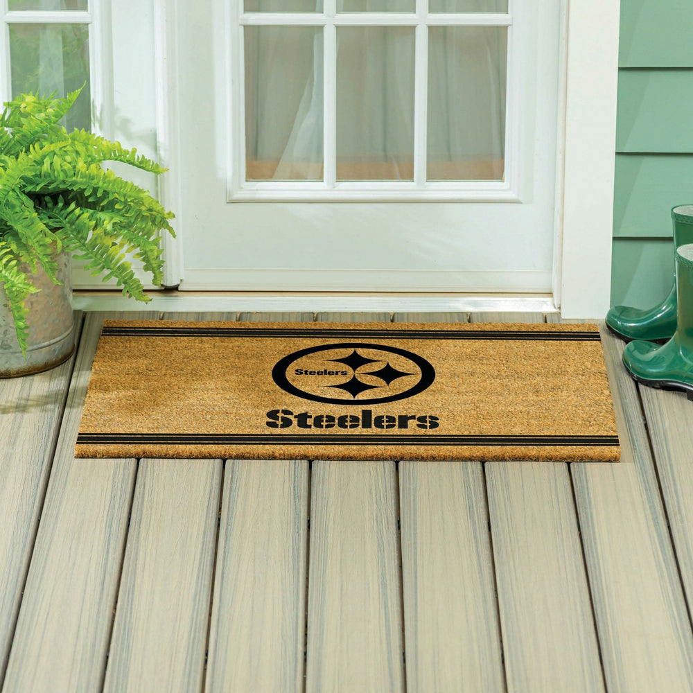 Pittsburgh Steelers Large One Color Coir Mat, 36"x24"