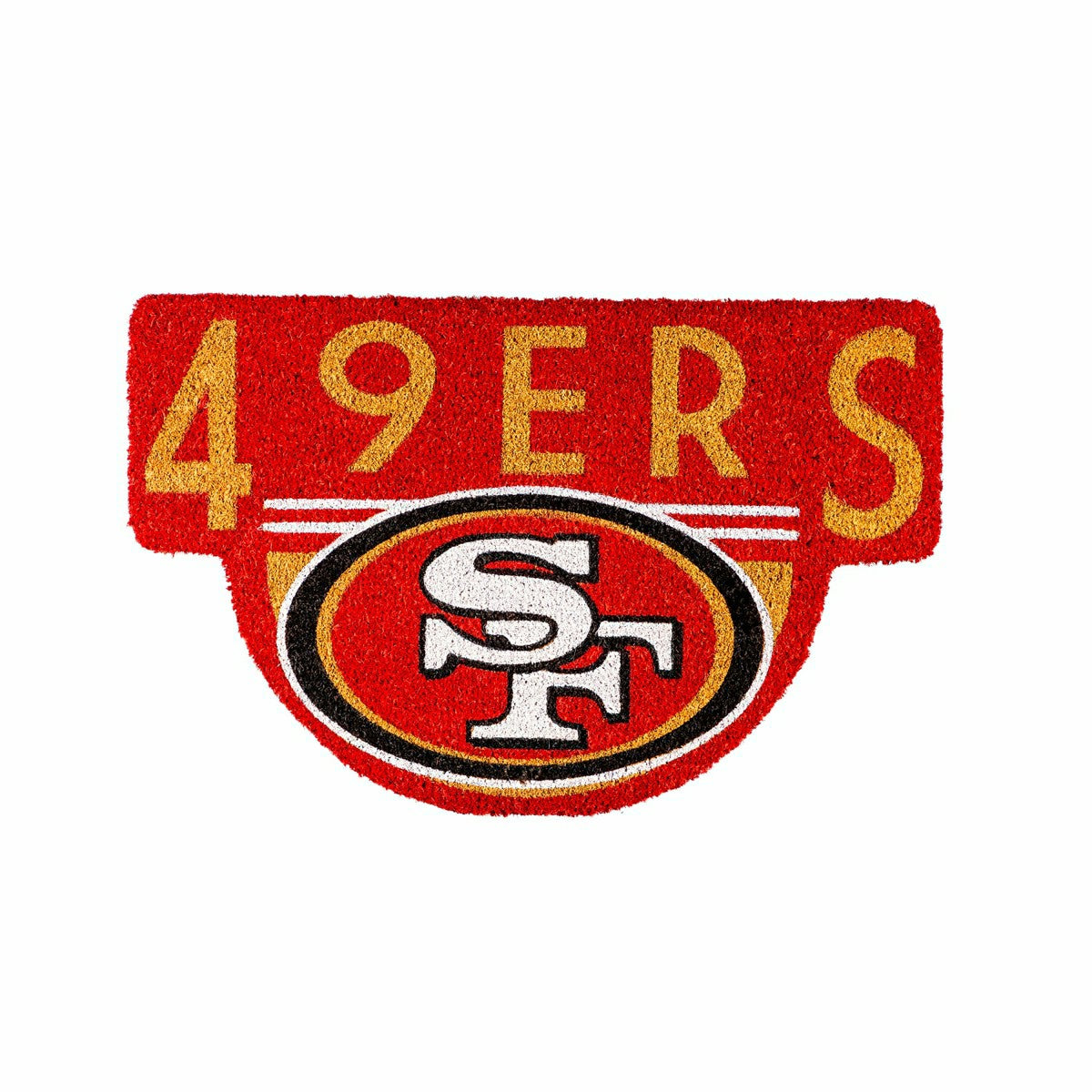 NFL Shaped Coir Door Mat, San Francisco 49s