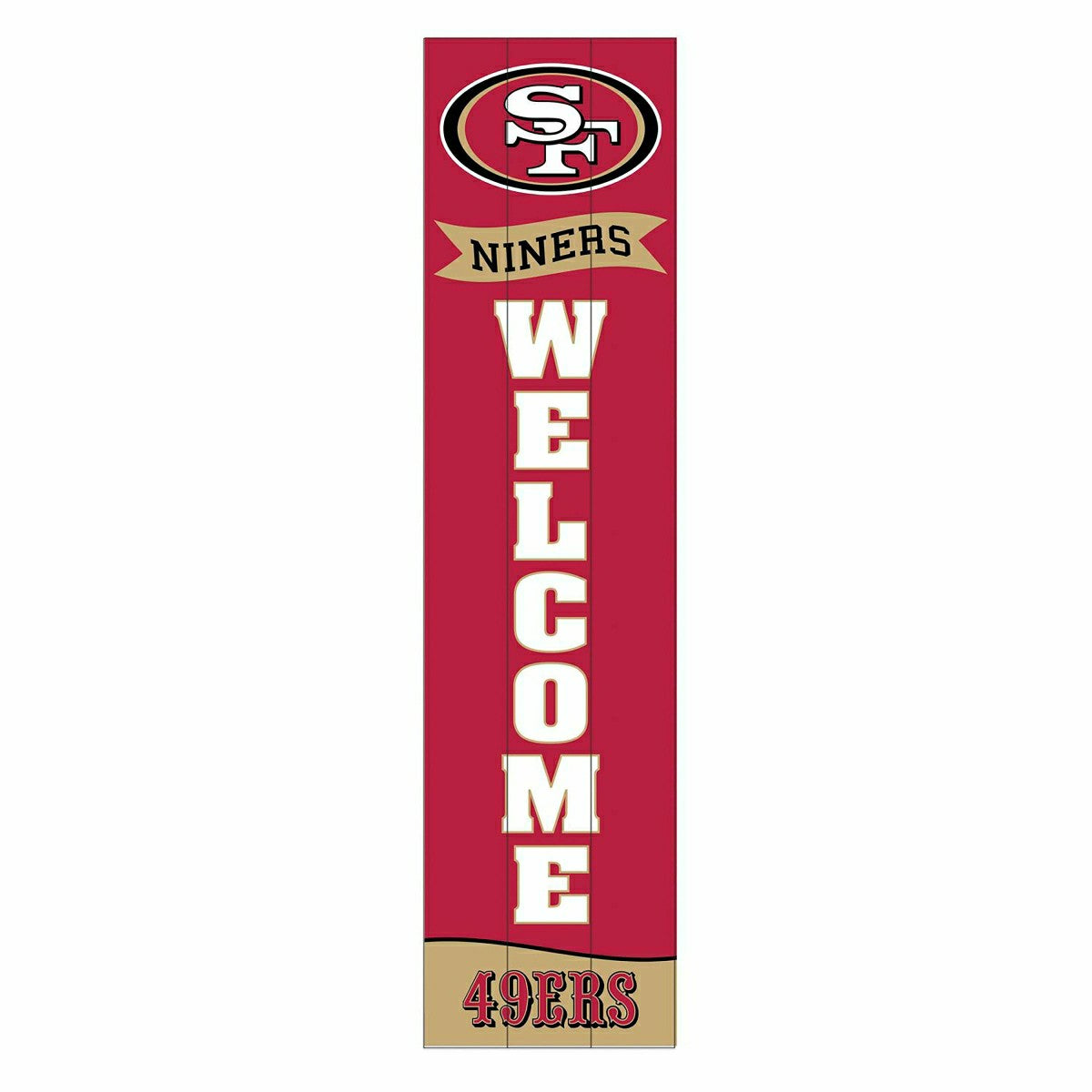 San Francisco 49ers Large Single Sided Leaner, 46"