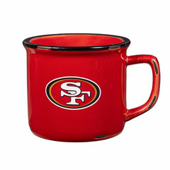 San Francisco 49ers Ceramic Camp Cup with Enamel Finish, 14oz