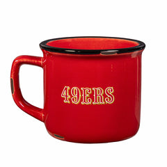 San Francisco 49ers Ceramic Camp Cup with Enamel Finish, 14oz