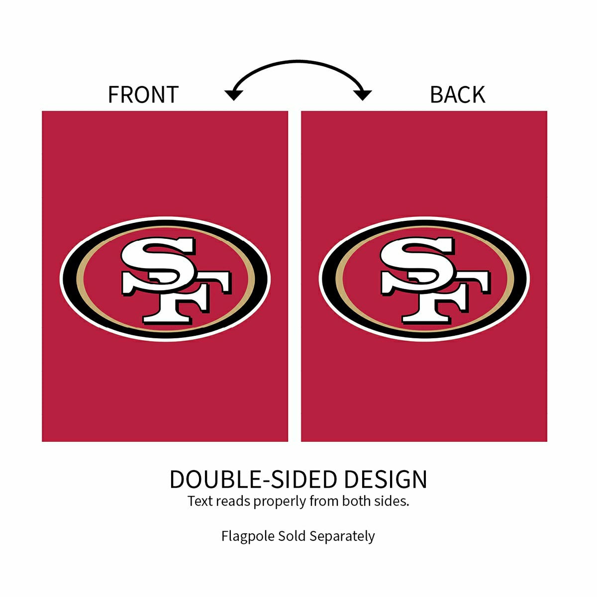 Applique Flag, Gar., San Francisco 49ers