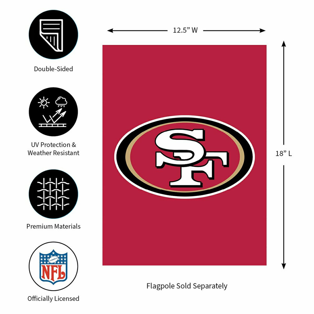 Applique Flag, Gar., San Francisco 49ers