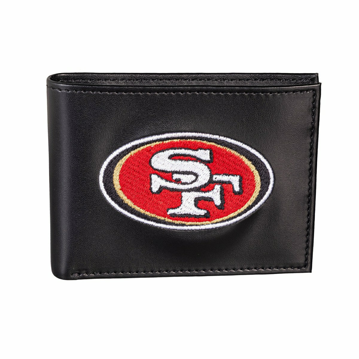 San Francisco 49ers Black Bi-Fold Embroidered Wallet w/ RFID Blocking