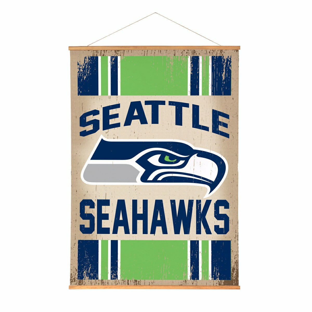Seattle Seahawks, Canvas Wall Tapestry, Large, 54x36