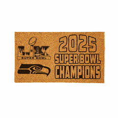 Seattle Seahawks, Super Bowl 60, Champions, Coir Mat, One Color, 28"x
